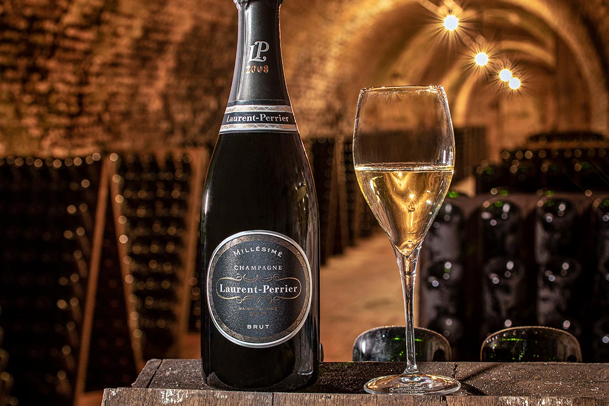 champagne bottle winery